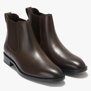 NIB COLE HAAN Hawthorne Chelsea Boots 9.5 Dark Chocolate Leather Pull On